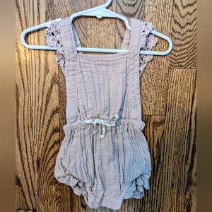 Jamie Kay muslin lace Indie playsuit - rose smoke